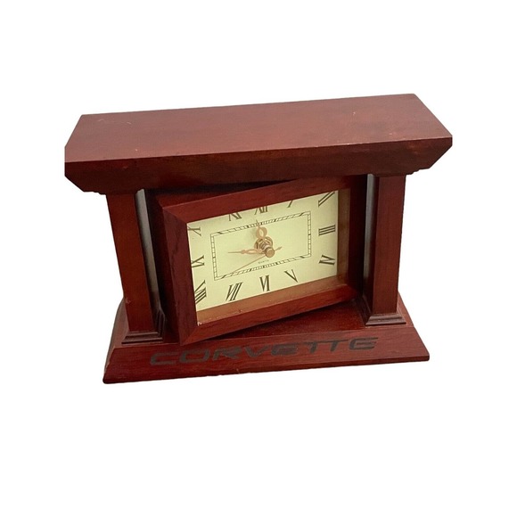 Corvette Executive Series Wood Clock And Picture Frame mantel - Picture 1 of 2